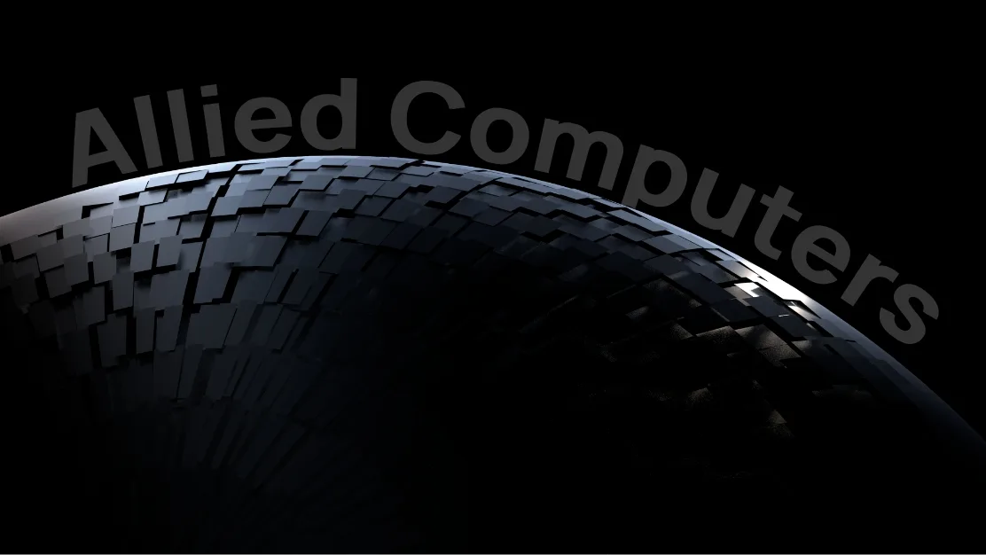 Allied Computers engineers at work on a customer site